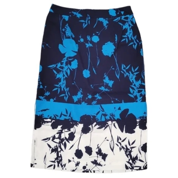 NWT! TED BAKER LONDON Selaah bluebell side slit midi skirt in blue - Picture 5 of 6